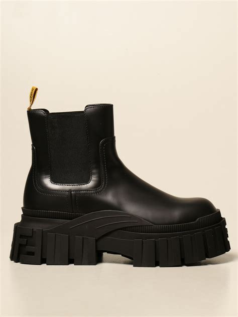 fendi shark boots|fendi leather boots.